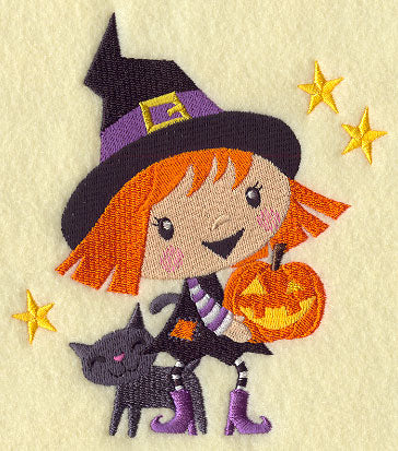 Winnifred Witch and Jack-o-Lantern