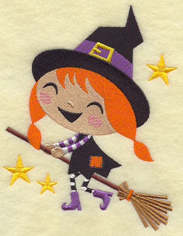 Winnifred Witch Rides a Broom