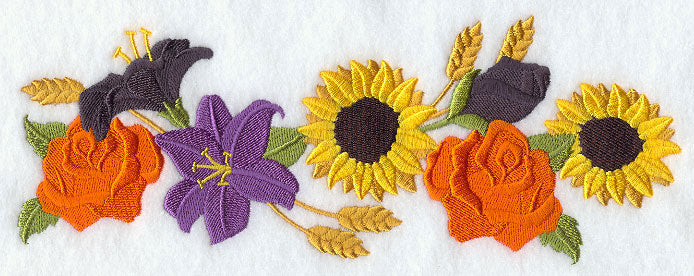 Halloween Flowers Border