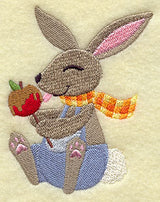 Bunny in Bib Overalls