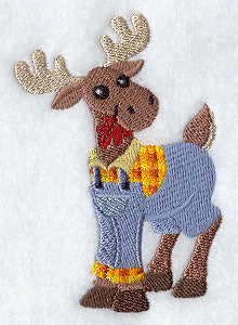 Moose in Bib Overalls