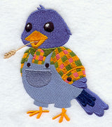 Bluebird in Bib Overalls