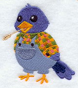 Bluebird in Bib Overalls