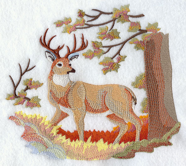 Autumn Deer in Watercolor
