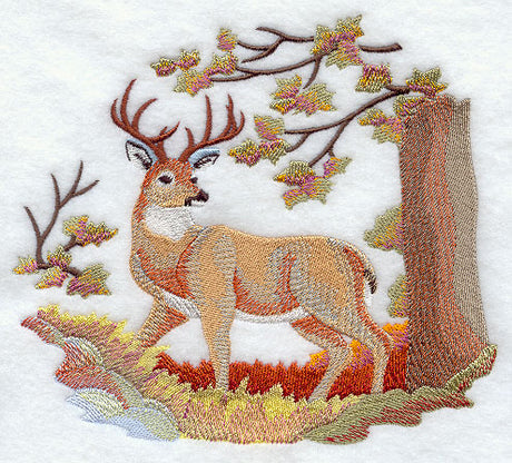 Autumn Deer in Watercolor