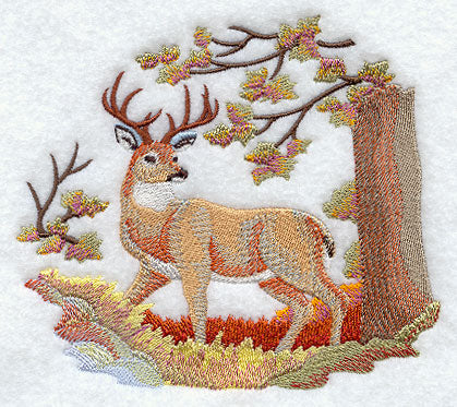 Autumn Deer in Watercolor