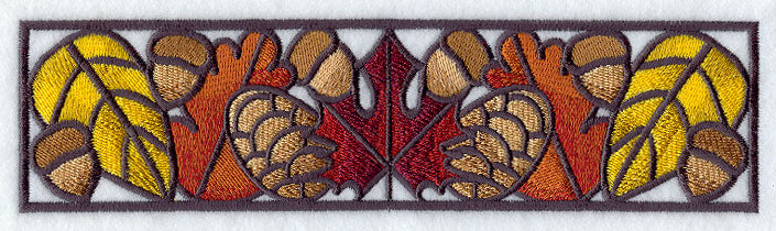 Autumn Stained Glass Border