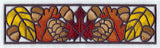 Autumn Stained Glass Border