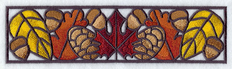 Autumn Stained Glass Border