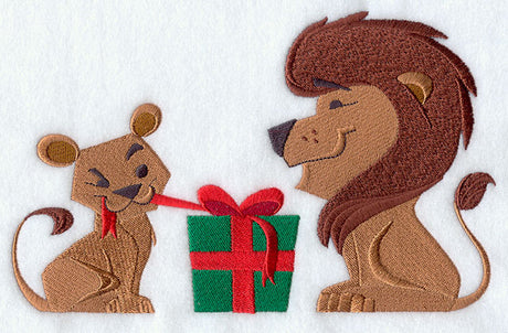 Safari Christmas Cub and Lion