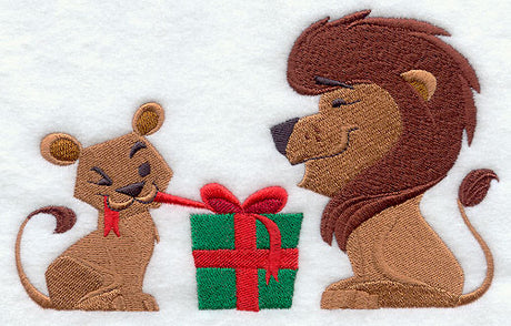 Safari Christmas Cub and Lion