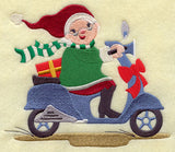 Italian Mrs. Claus on Scooter