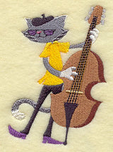Jazz Cat on Bass