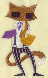 Jazz Cat on Saxophone