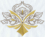 Art Deco Floral Crest
