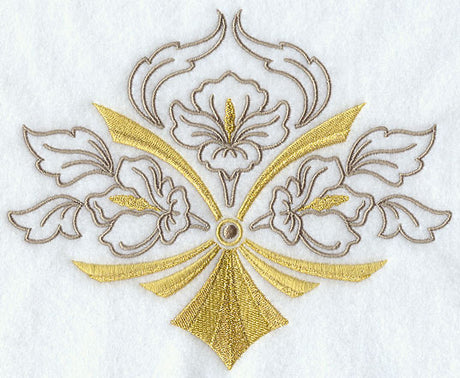 Art Deco Floral Crest
