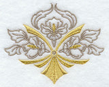 Art Deco Floral Crest