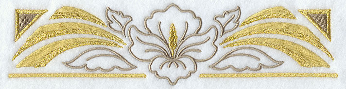 Art Deco Floral Border