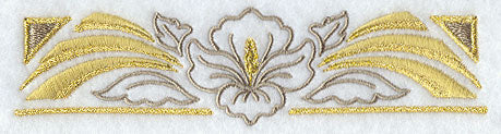 Art Deco Floral Border