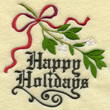 Happy Holidays with Mistletoe