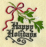 Happy Holidays with Mistletoe