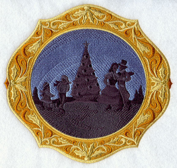 Christmas Cameo with Ice Skaters