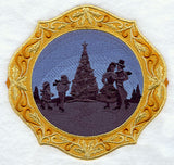 Christmas Cameo with Ice Skaters