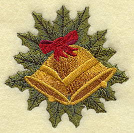 Christmas Bells and Holly Leaves