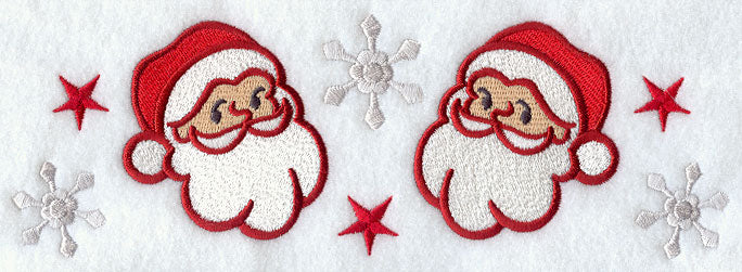 Wrapped Up In Santa Claus Border