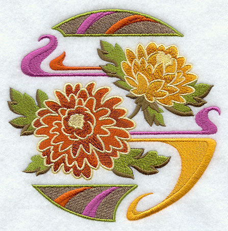 Arts and Crafts Chrysanthemum Circle