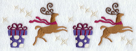 Wrapped Up In Reindeer Border