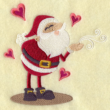 Kissing Santa Claus