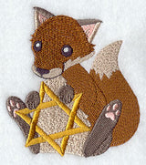 Chanukah Fox with Star of David