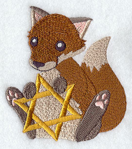 Chanukah Fox with Star of David