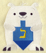 Dreidel Polar Bear - Nun