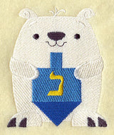 Dreidel Polar Bear - Nun