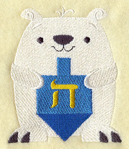 Dreidel Polar Bear - Hei
