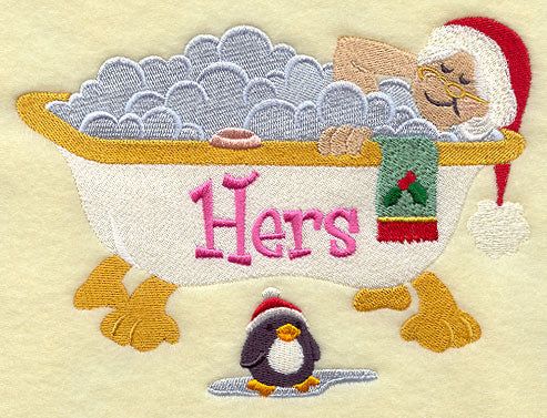 Bathing Mrs. Claus - Hers