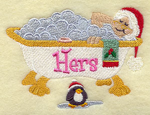 Bathing Mrs. Claus - Hers