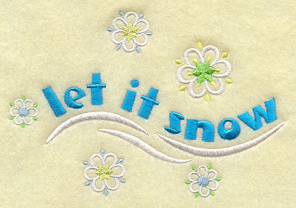 Snowman Stocking Top - Let It Snow