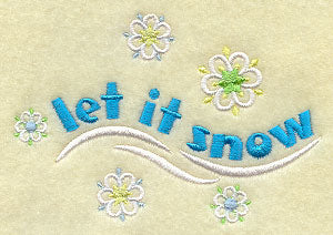 Snowman Stocking Top - Let It Snow