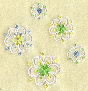 Snowman Stocking Middle - Snowflakes