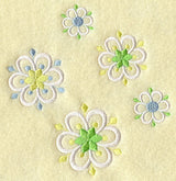 Snowman Stocking Middle - Snowflakes