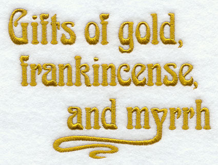 Wise Men Stocking Top - Gifts