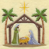 Nativity Stocking Bottom - Manger Scene