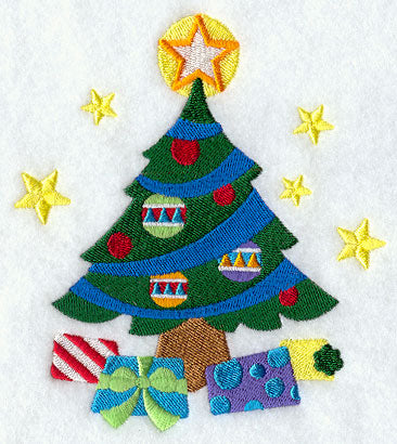 Santa Stocking Middle - Christmas Tree