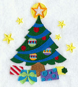 Santa Stocking Middle - Christmas Tree