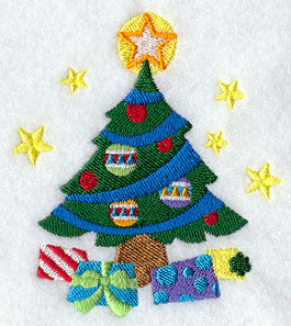 Santa Stocking Middle - Christmas Tree