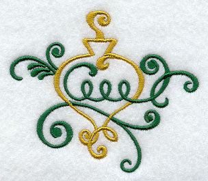 Fa La La Filigree Ornament 3