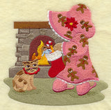 Sunbonnet Sue with Christmas Stocking